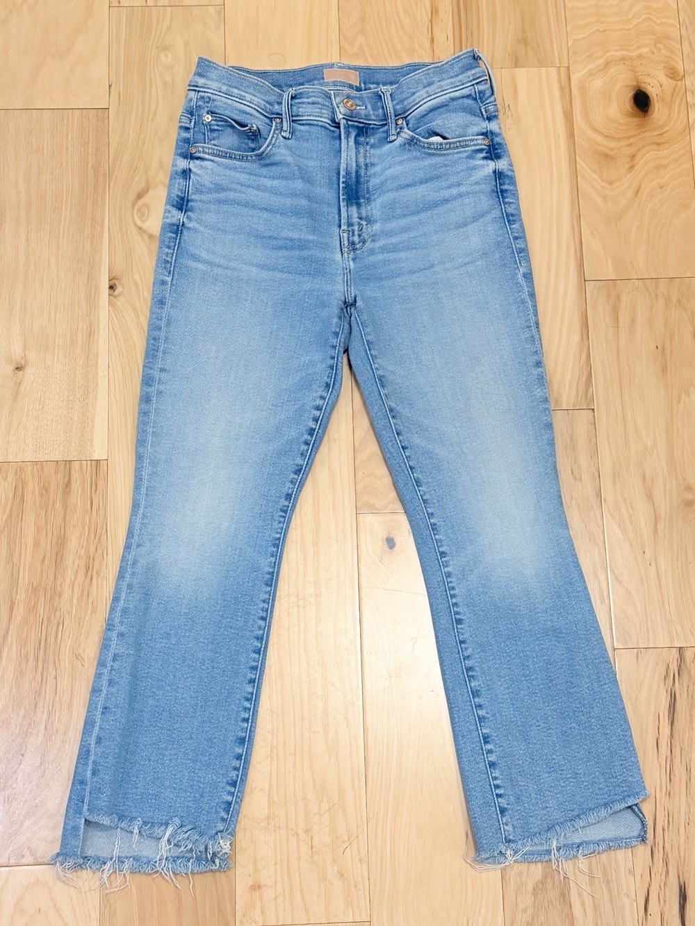 Mother Women's Petites The Lil' Insider Crop Step Fray Denim Jeans